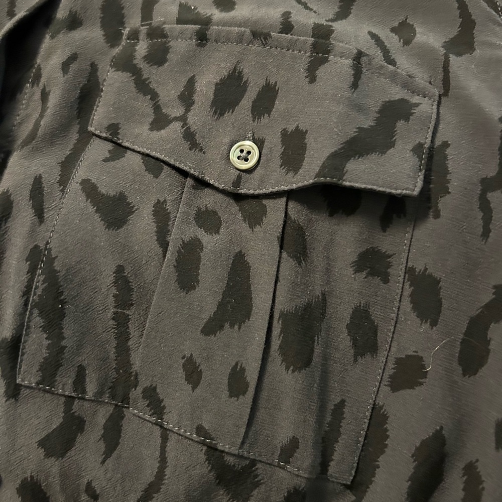 Rails Rhett Ash Cheetah Button Down Blouse - image 7